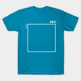 white and red square T-Shirt